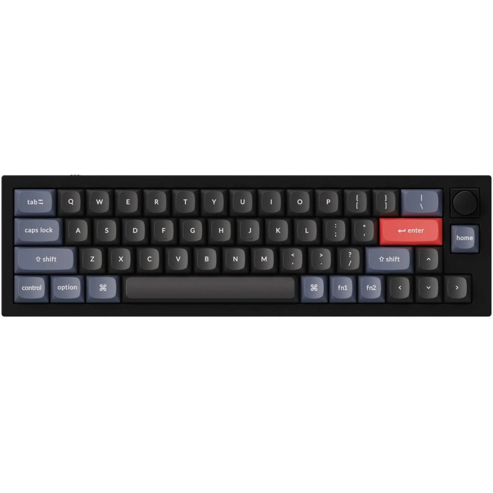 Keychron USA Q9 QMK RGB Tactile Aluminium Mac/PC Carbon Black Custom Keyboard with Knob