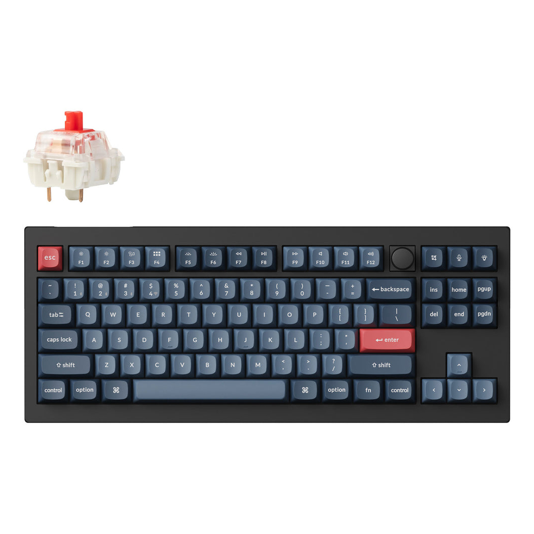 Keychron V3 Max keyboard Universal USB + RF Wireless + Bluetooth QWERTY UK English Black, Grey