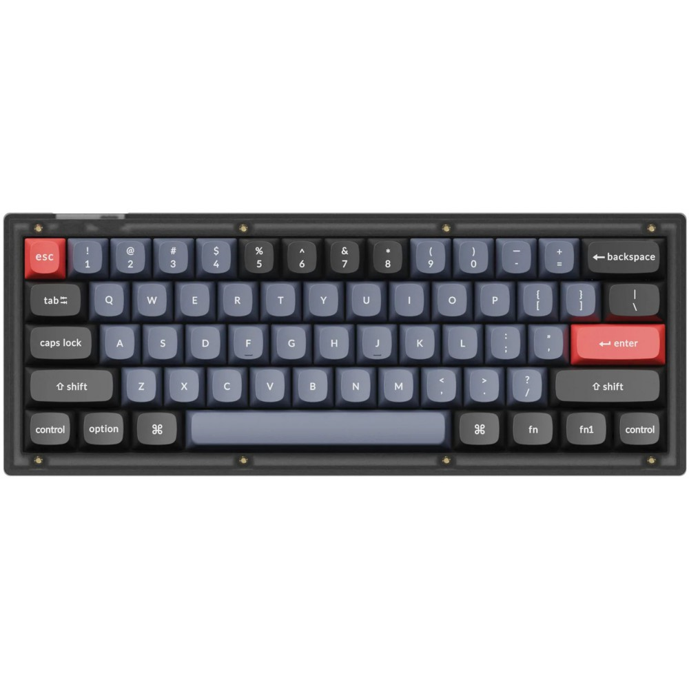 Keychron USA V4 60% QMK/VIA RGB Tactile Mac/PC Frosted Black Custom Keyboard