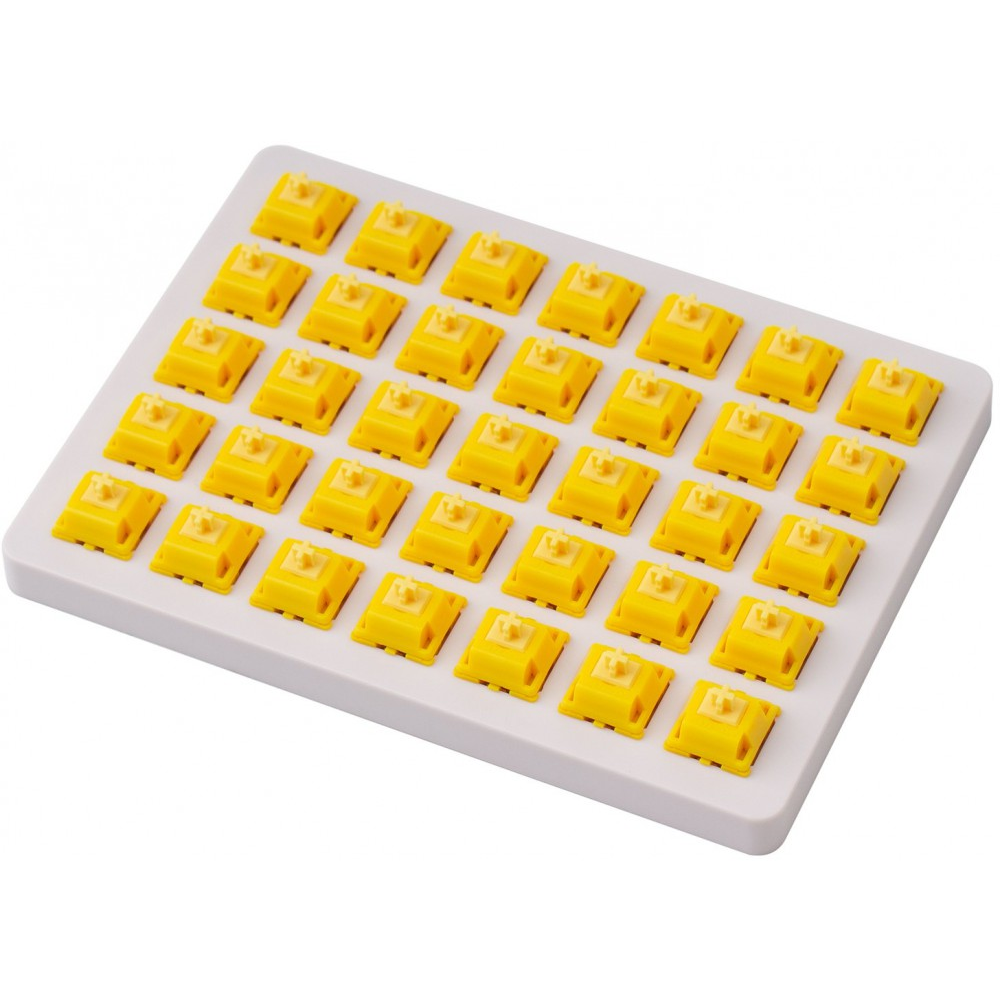 Keychron Gateron Cap Golden Yellow Switch Set and Holder 35