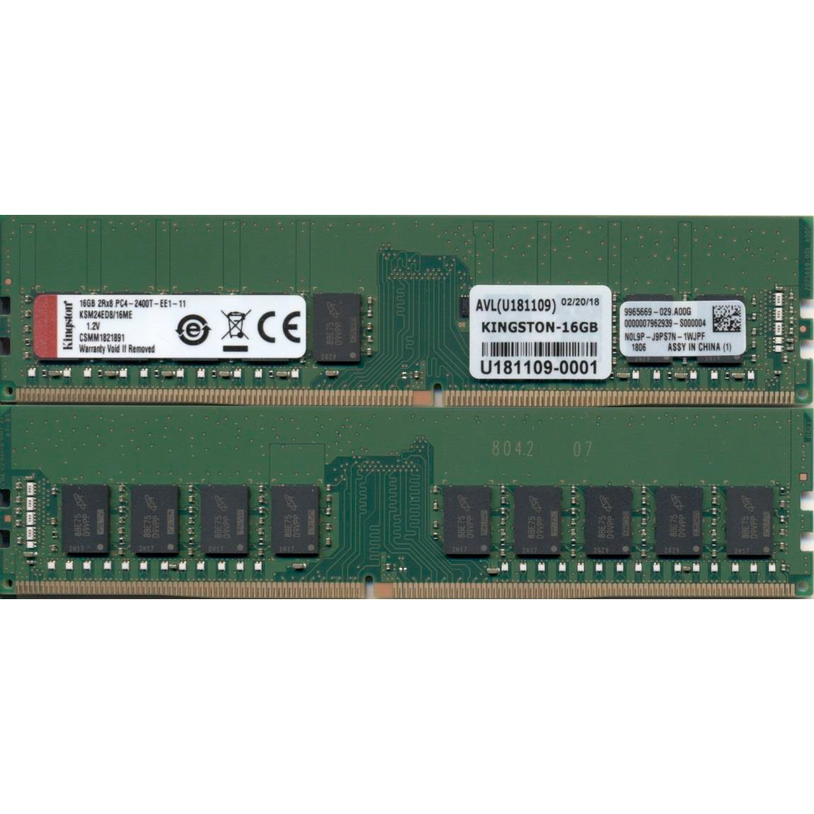 KINGSTON 16GB Memory RAM - 16GB
