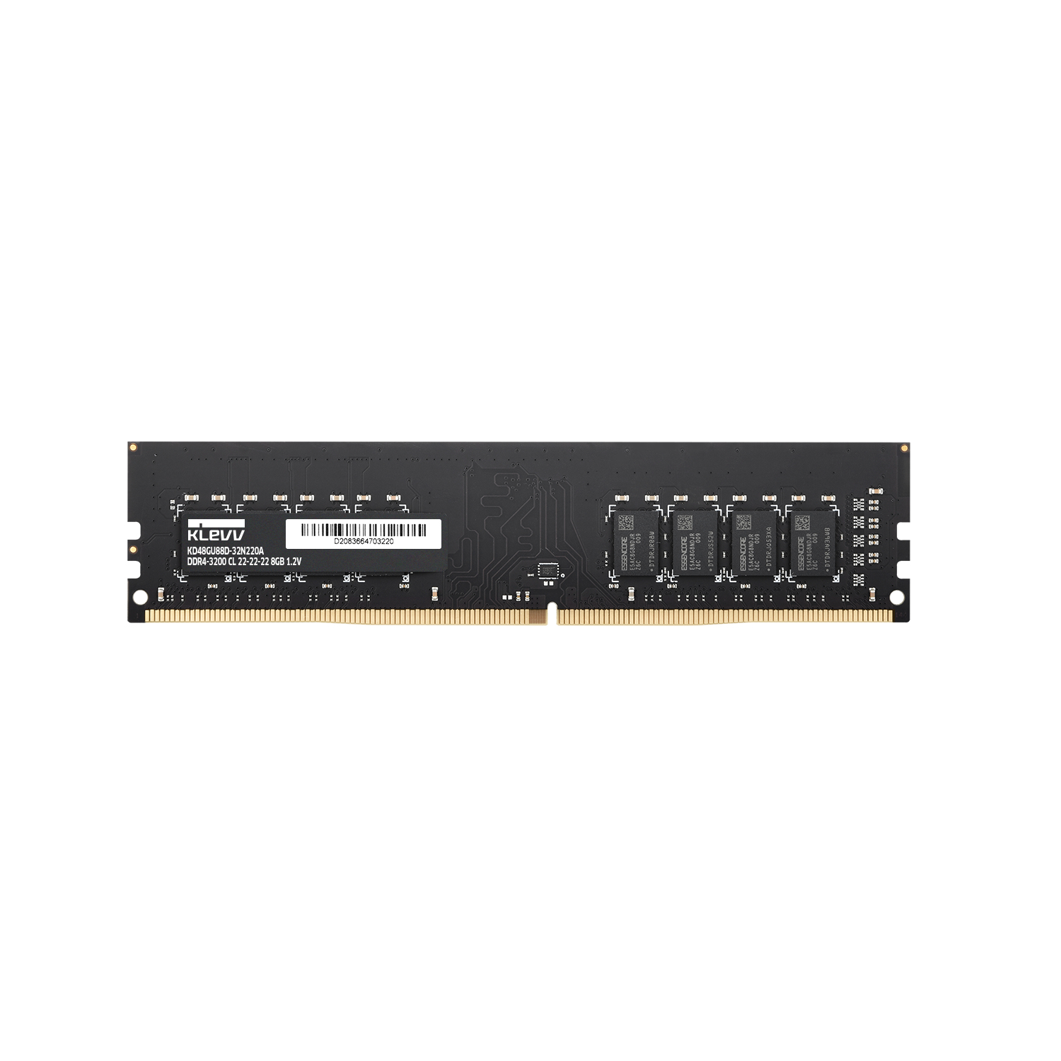 Klevv 8GB KLEVV Standard DDR4 UDIMM 3200MT/s Black Bulk