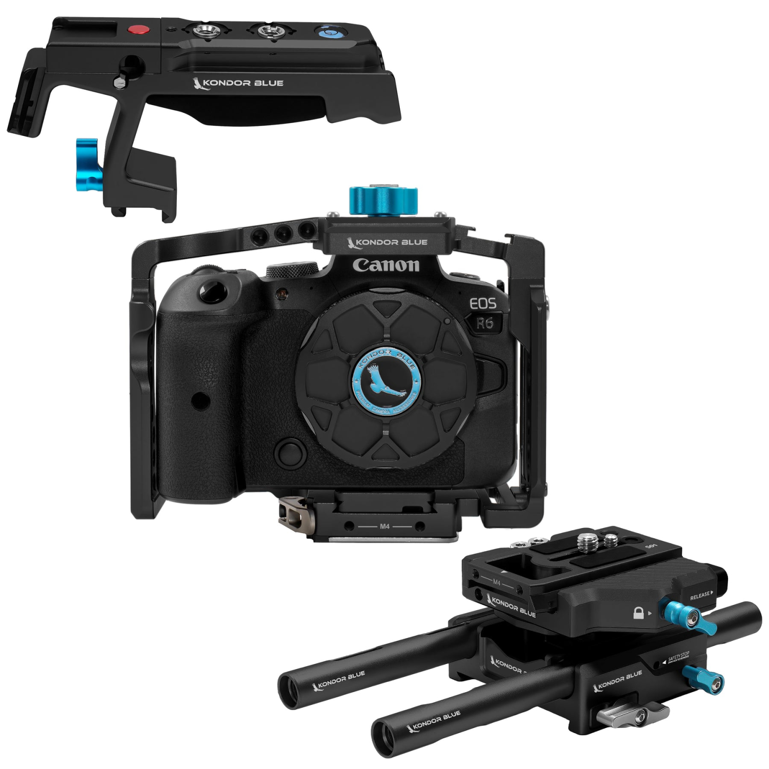Kondor Blue Canon R5 Arca Base Rig MKII Black