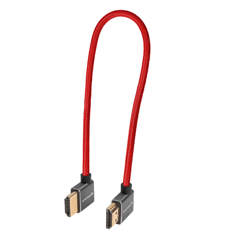 Kondor Blue 12" Right Angle to Left Angle Full HDMI Cable