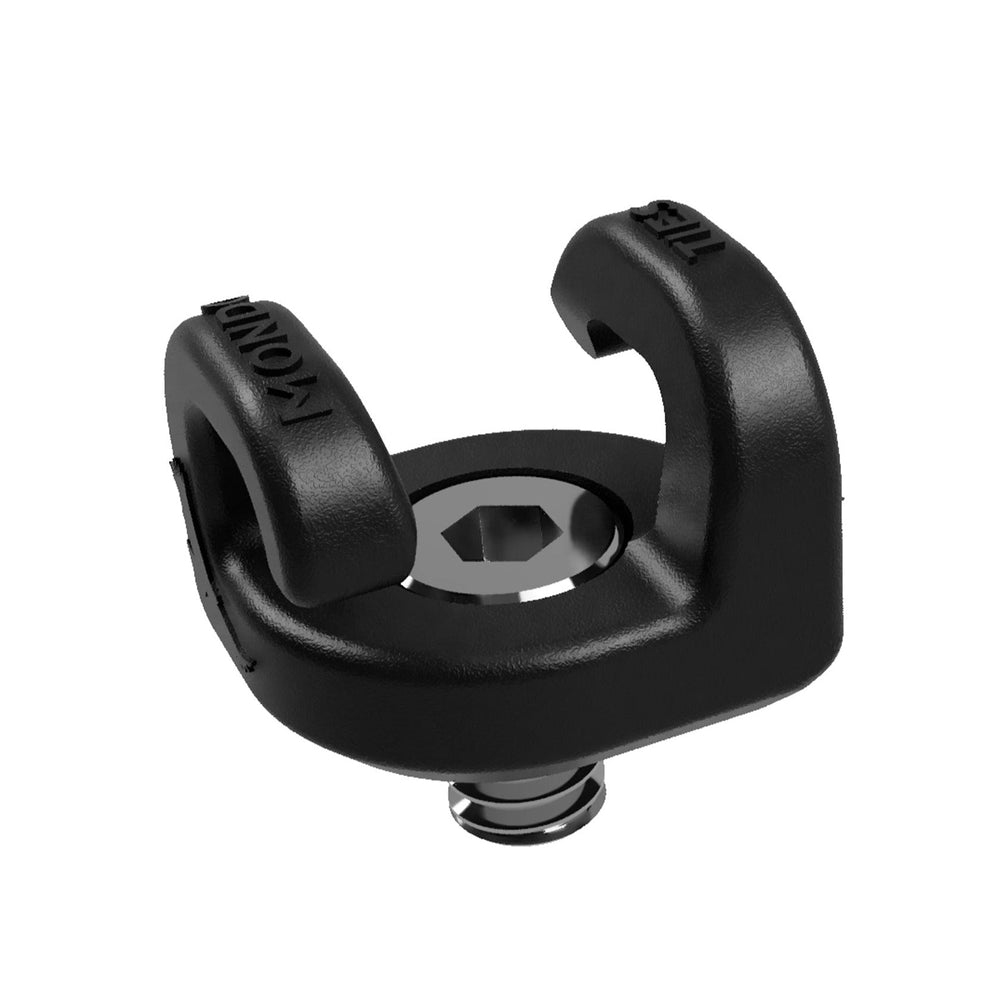 Kondor Blue Mondo Ties Cable Management Clips Black