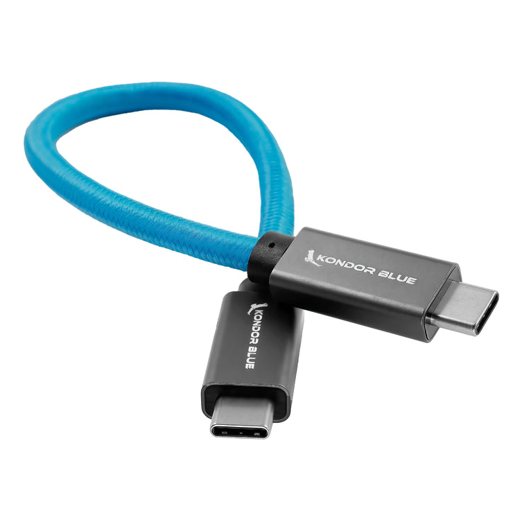 Kondor Blue USB C to USB C High Speed Cable for SSD Recording
