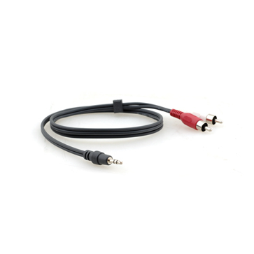 Kramer Electronics 3.5mm - 2 RCA, 0.9m audio cable Black, Red, White