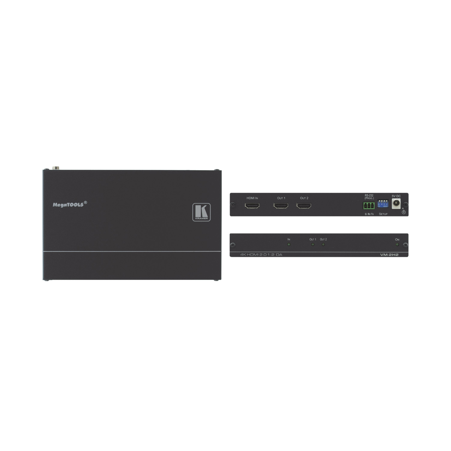 Kramer Electronics VM-2H2 Video Line Amplifiers - Black