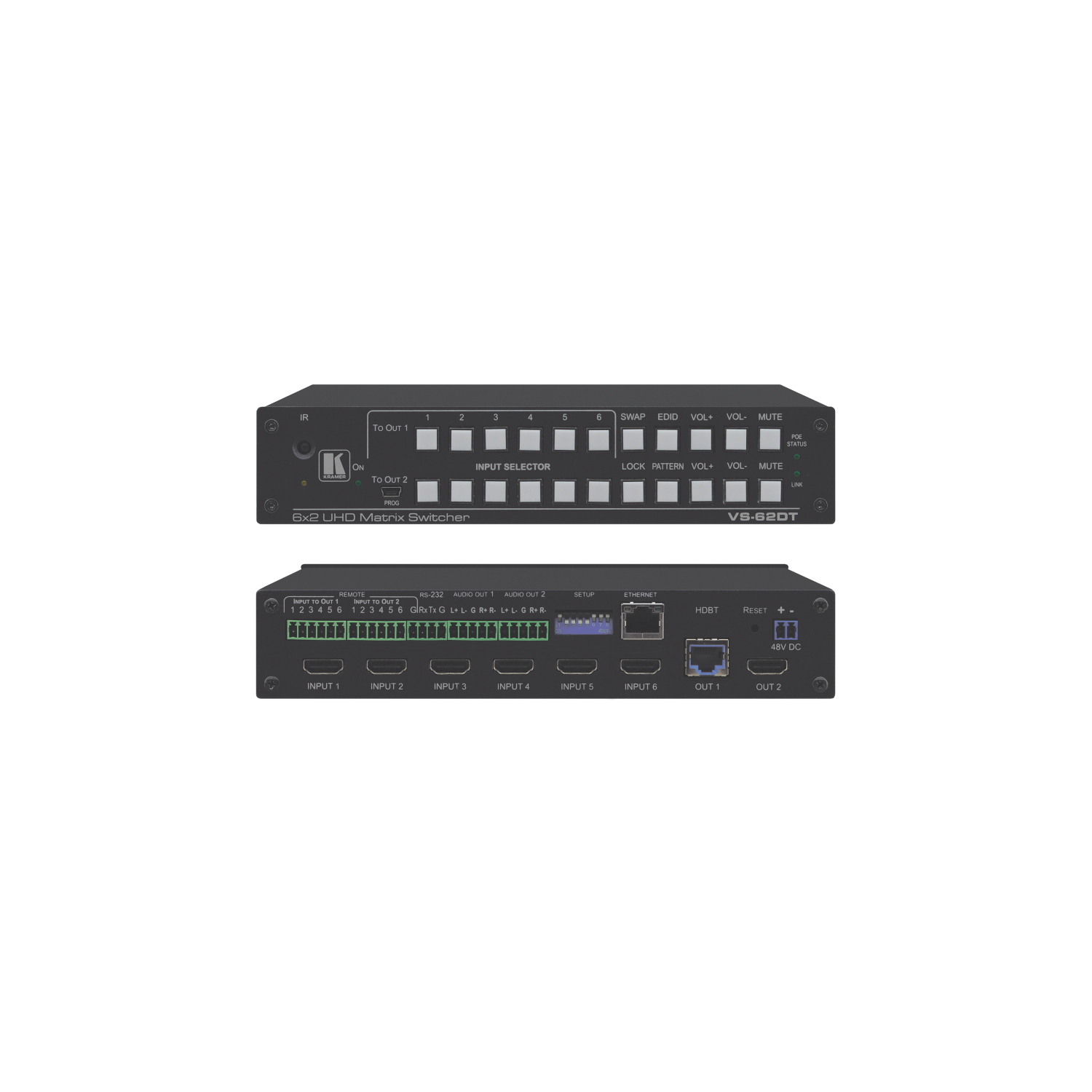 Kramer Electronics VS-62DT Video Switches - Black