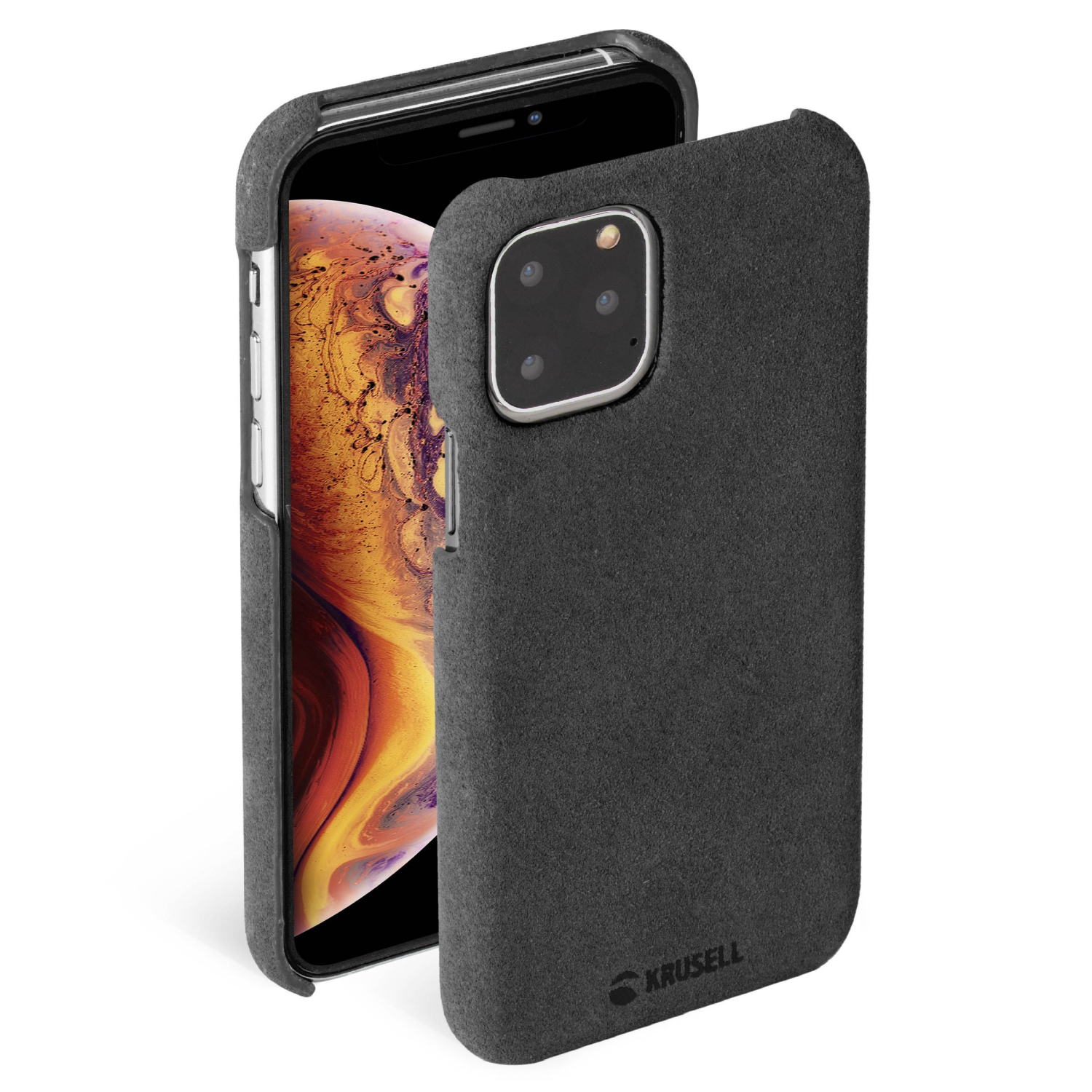 Krusell Broby mobile phone case 14.7 cm (5.8") Cover Grey