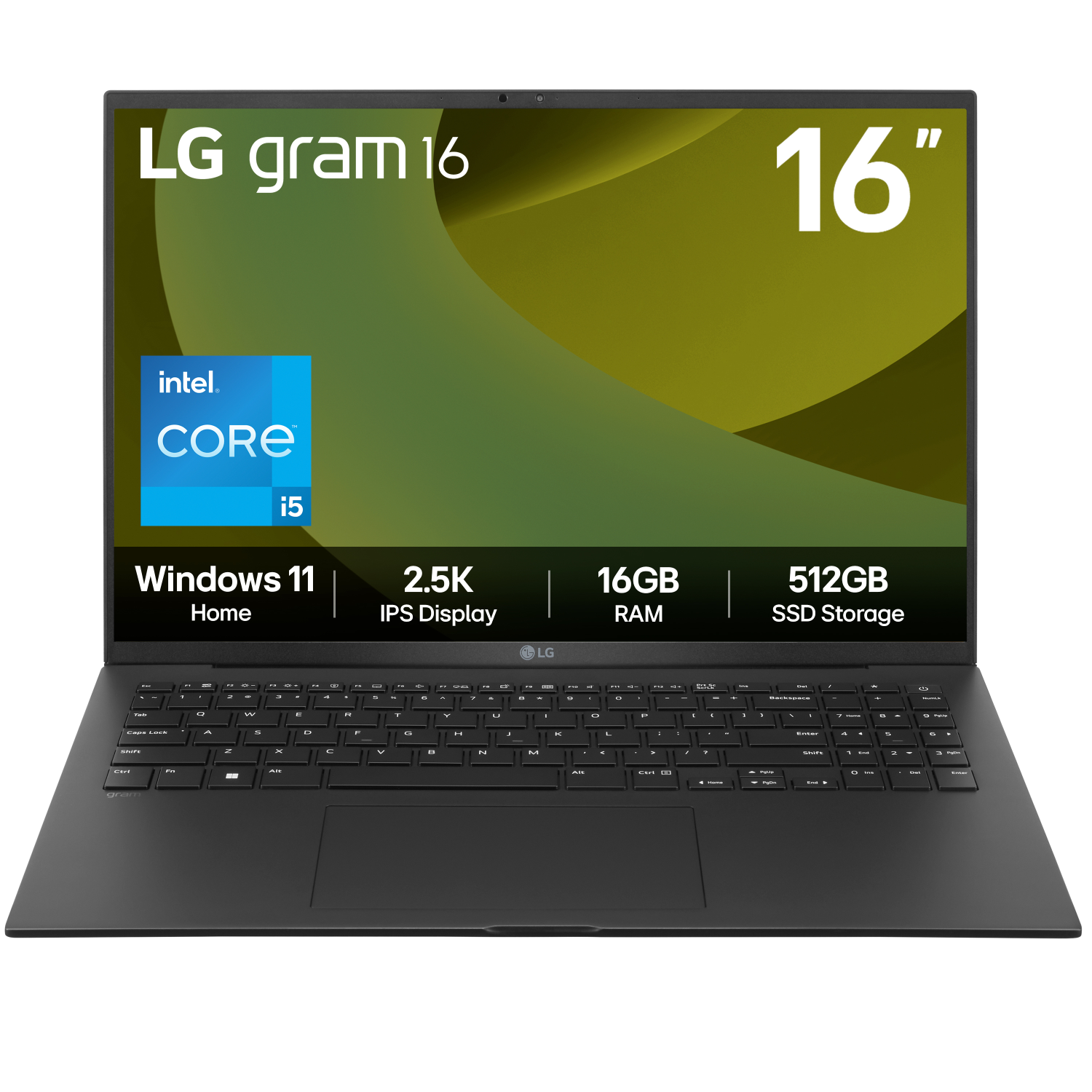 LG 16Z90RU-G Laptops - 16 Inches - 16GB - Black