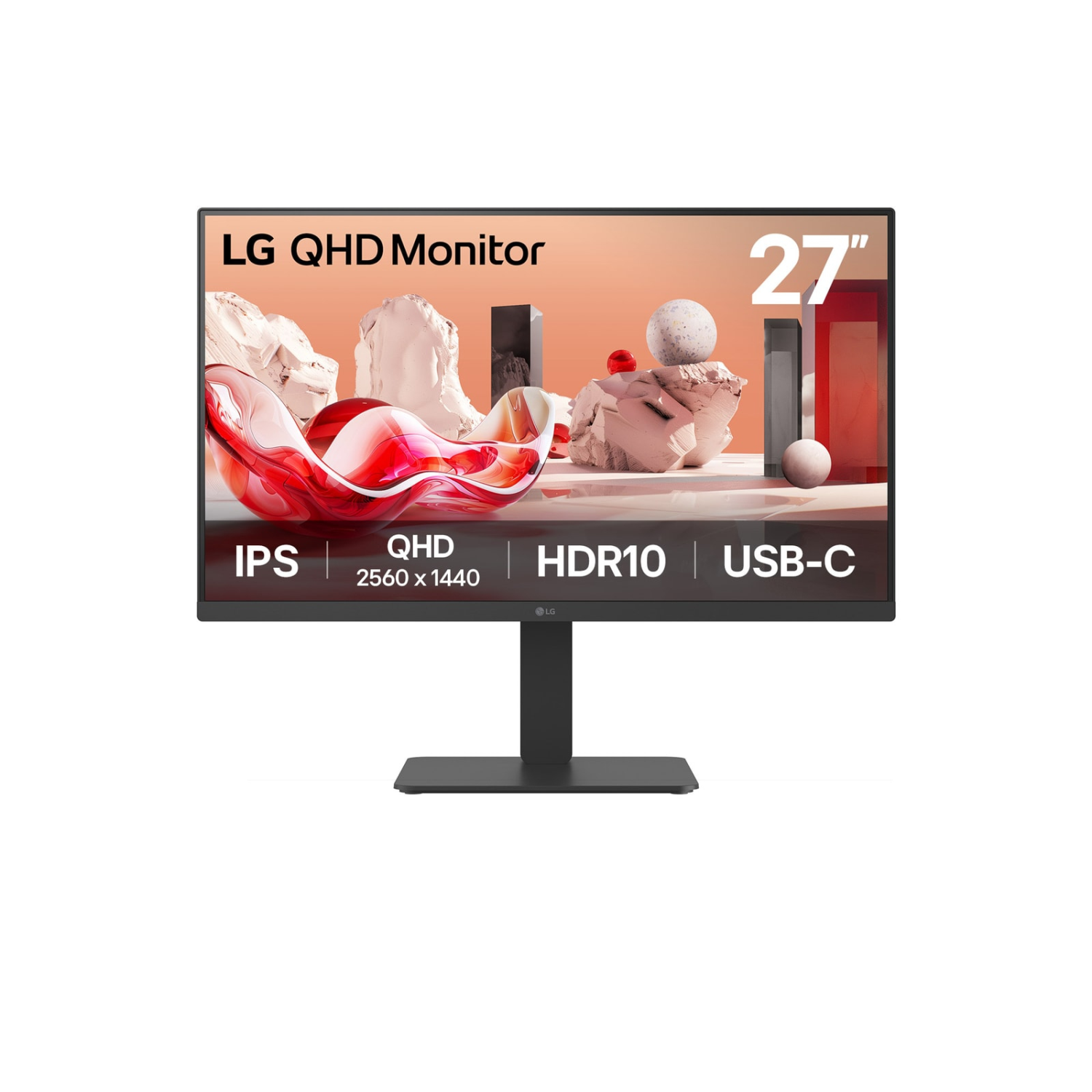 LG 27BA65QB-B.AEU computer monitor 68.6 cm (27") 2560 x 1440 pixels Wide Quad HD LED Black