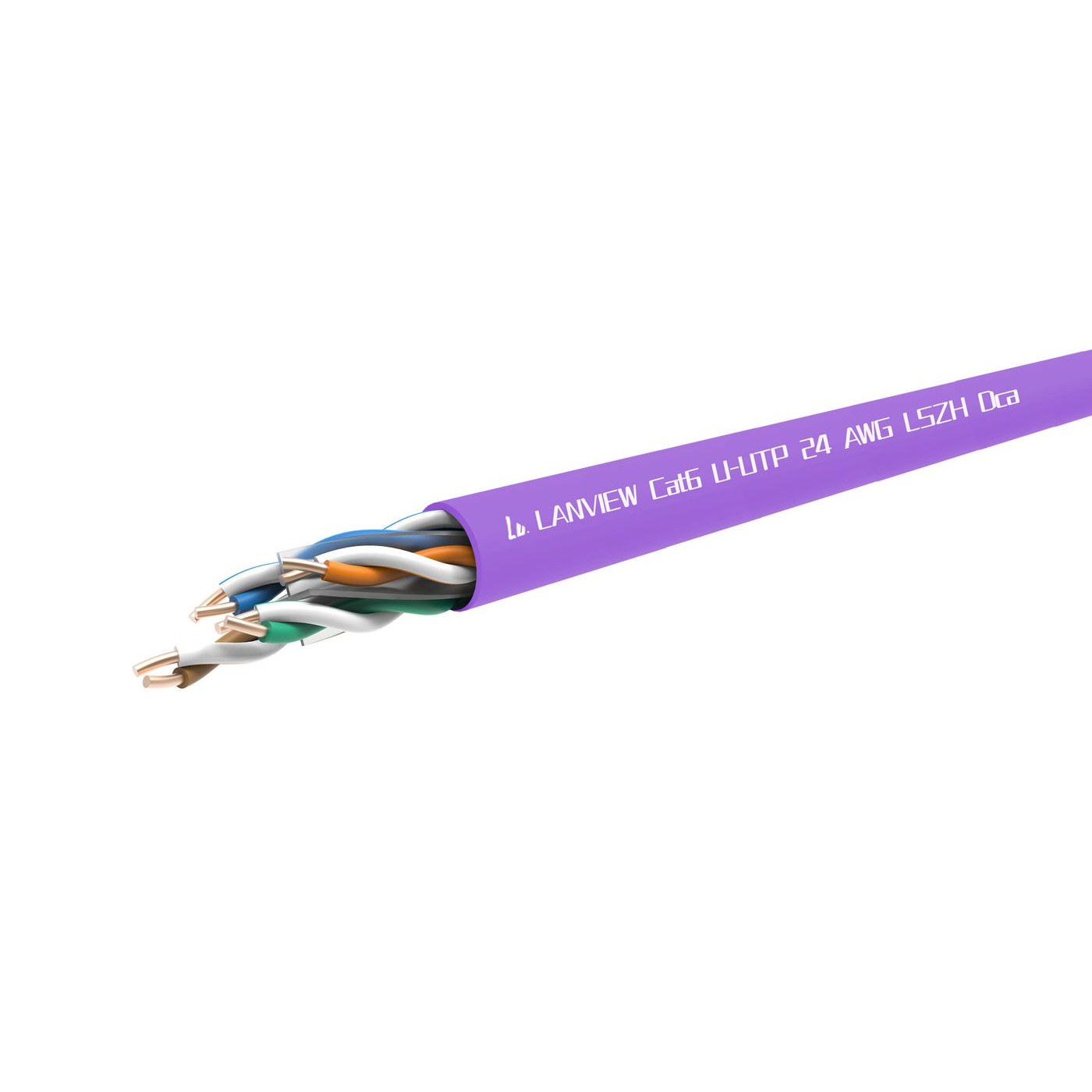 Lanview LVN122150 Networking Cables - Purple