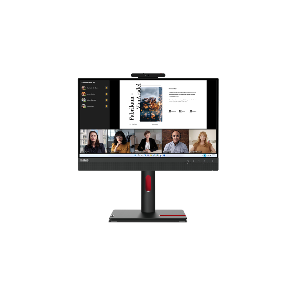 Lenovo ThinkCentre Tiny-In-One 22 LED display 54.6 cm (21.5") 1920 x 1080 pixels Full HD Touchscreen Black