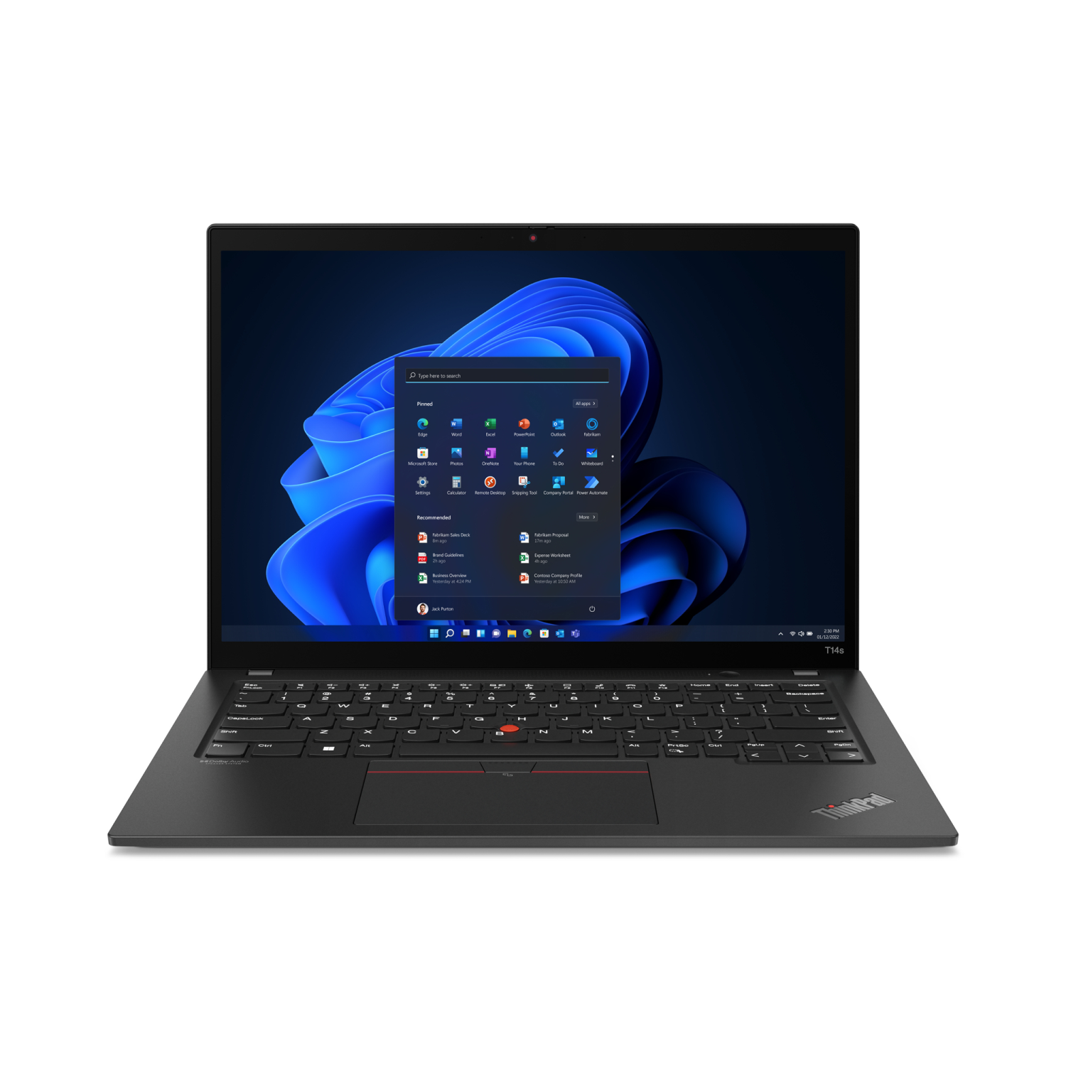 Lenovo T14s Laptops - 14 Inches - 16GB - Black