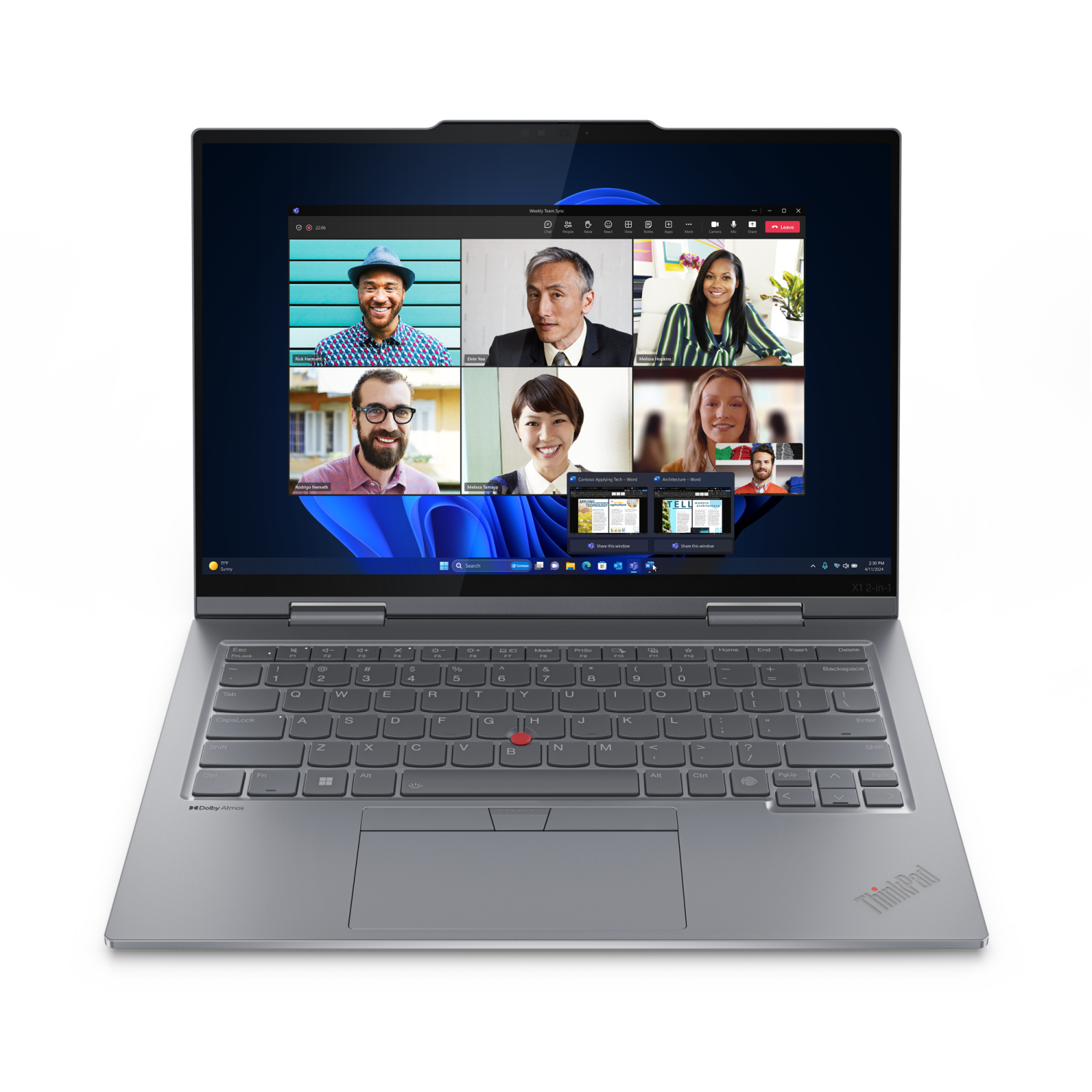 Lenovo 2-in-1 Laptops - 14 Inches - 16GB - Grey