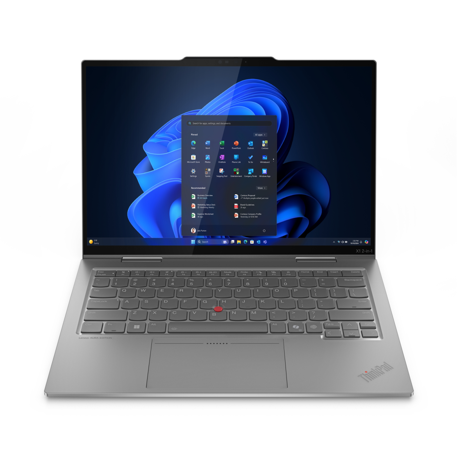 Lenovo 2-in-1 Laptops - 14 Inches - 32GB - Grey