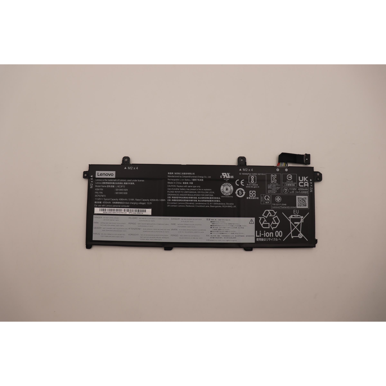 Lenovo Internal, 3c, 50Wh, LiIon, CXP - Approx 1-3 working day lead.