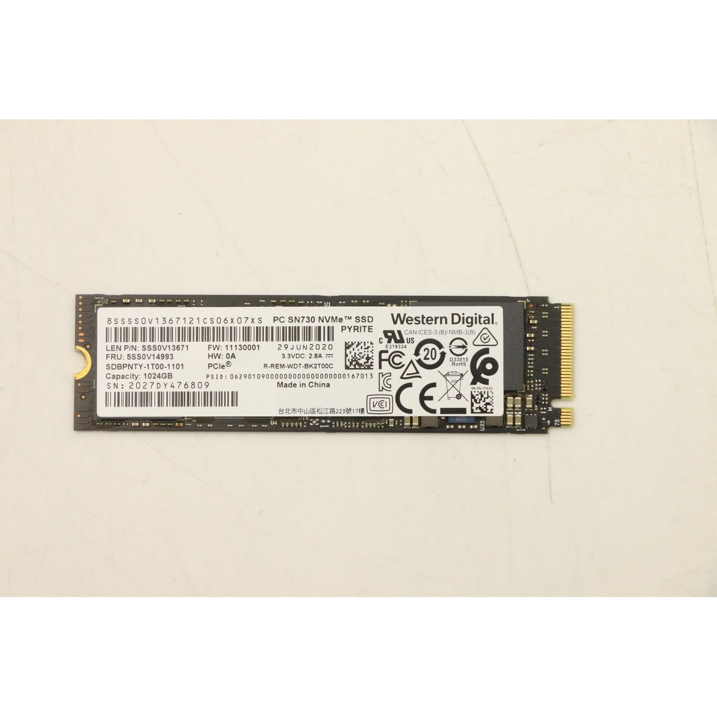 Lenovo 1TB M.2 PCIe NVMe Solid State