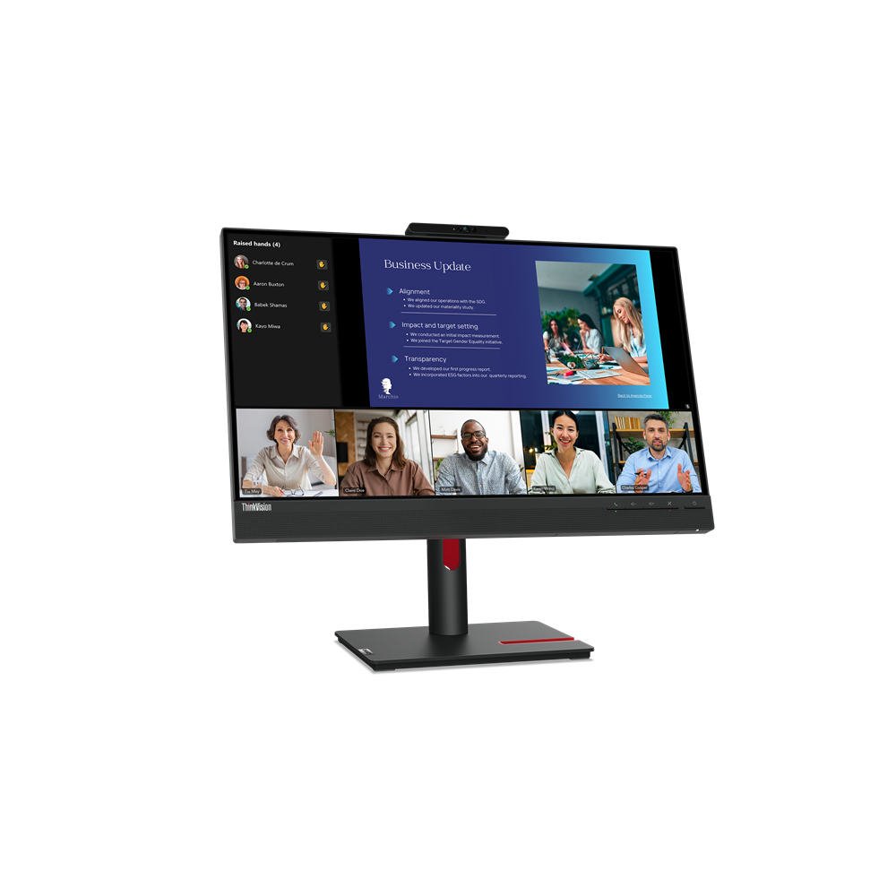 Lenovo T24v-30 Computer Monitors - 23.8 Inches - Black