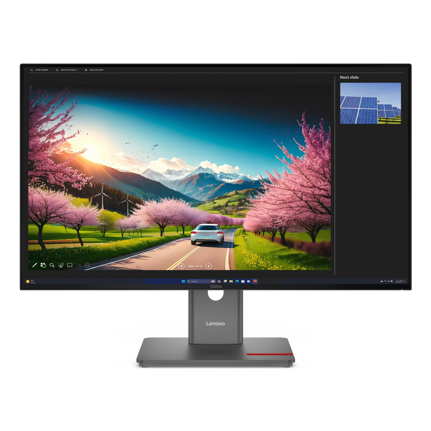 Lenovo P32UD-40 Computer Monitors - 31.5 Inches - Black