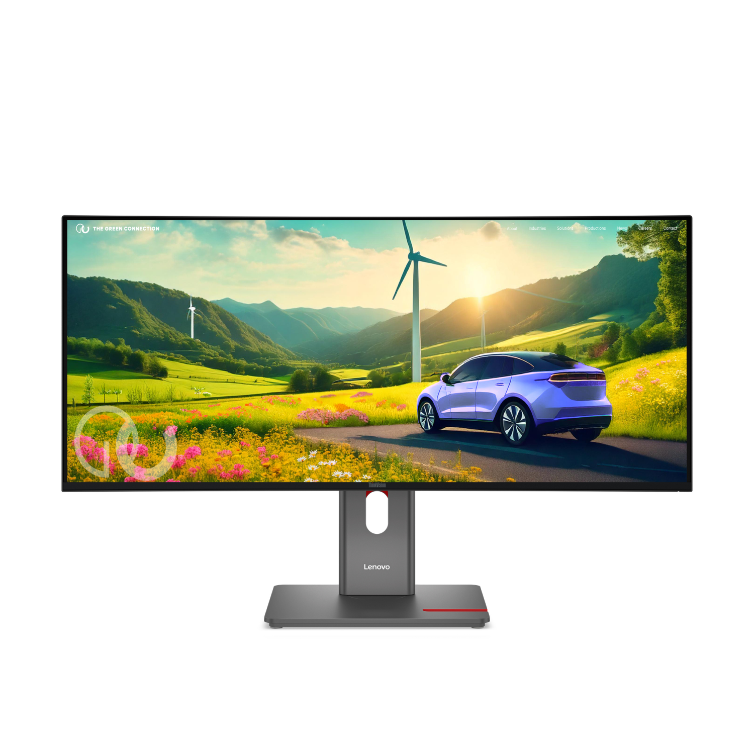 Lenovo P34WD-40 Computer Monitors - 34 Inches - Black