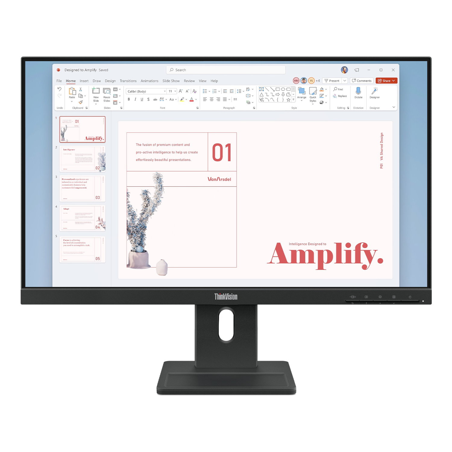 Lenovo E24-40 Computer Monitors - 23.8 Inches - Black