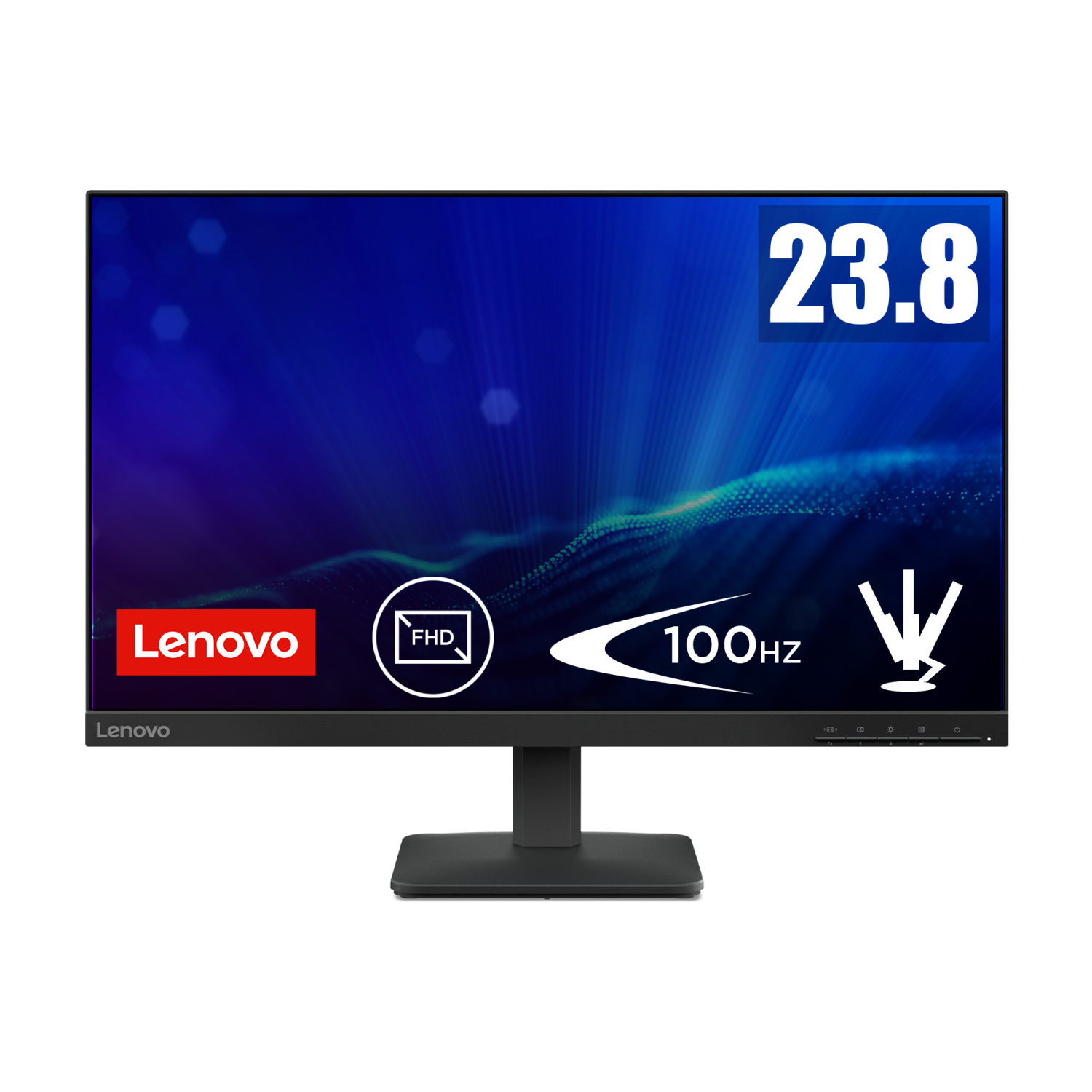 Lenovo 68C2KAC1UK Computer Monitors - 23.8 Inches - Black