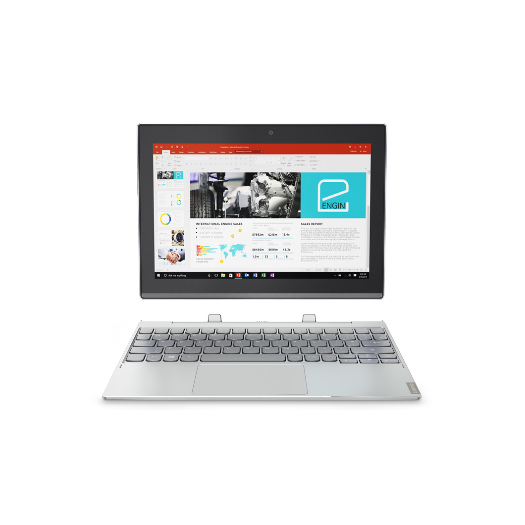 Lenovo 2-in-1 Laptops - 10.1 Inches - 4GB - Silver