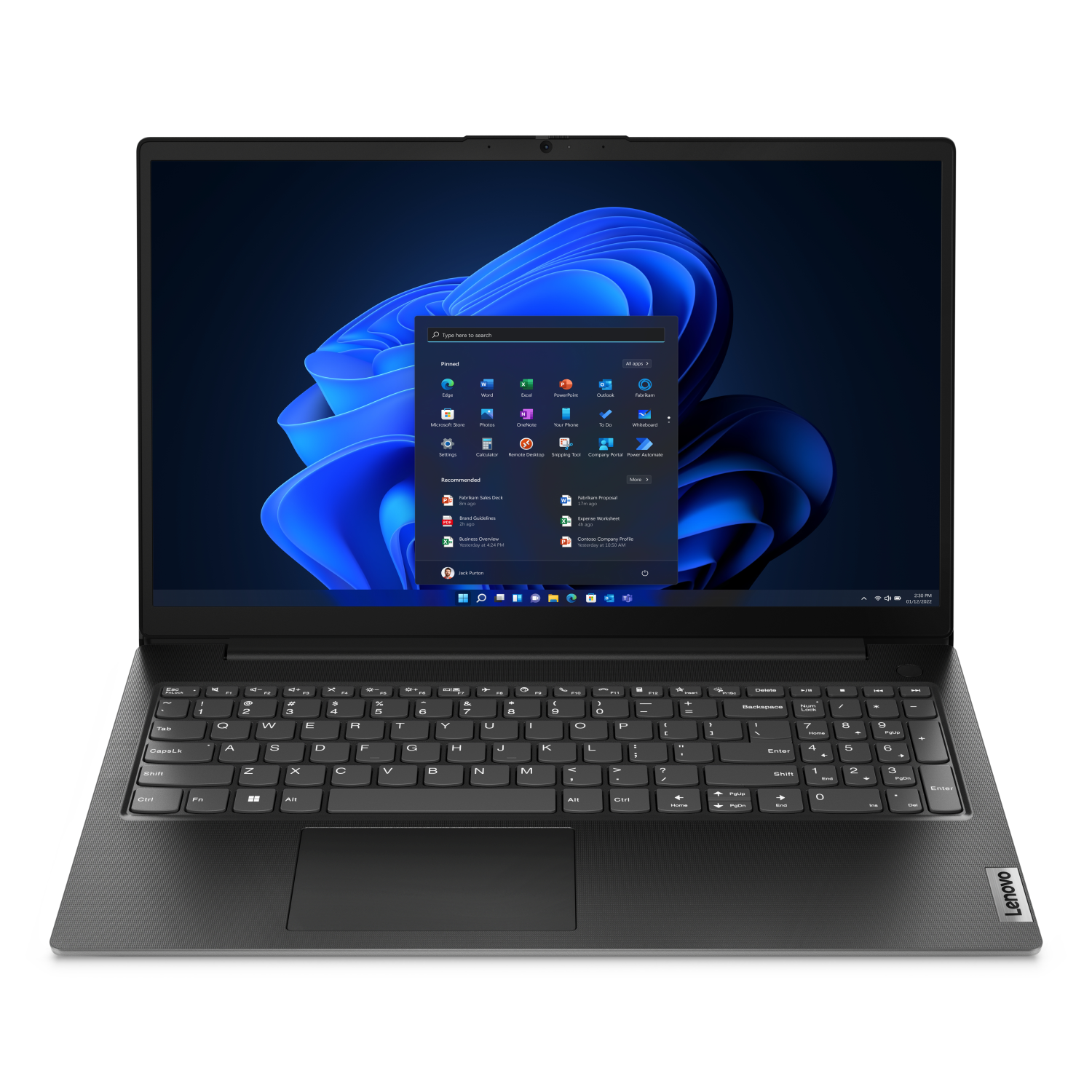 Lenovo 83A100AMUK-16GB Laptops - 15.6 Inches - 16GB - Black