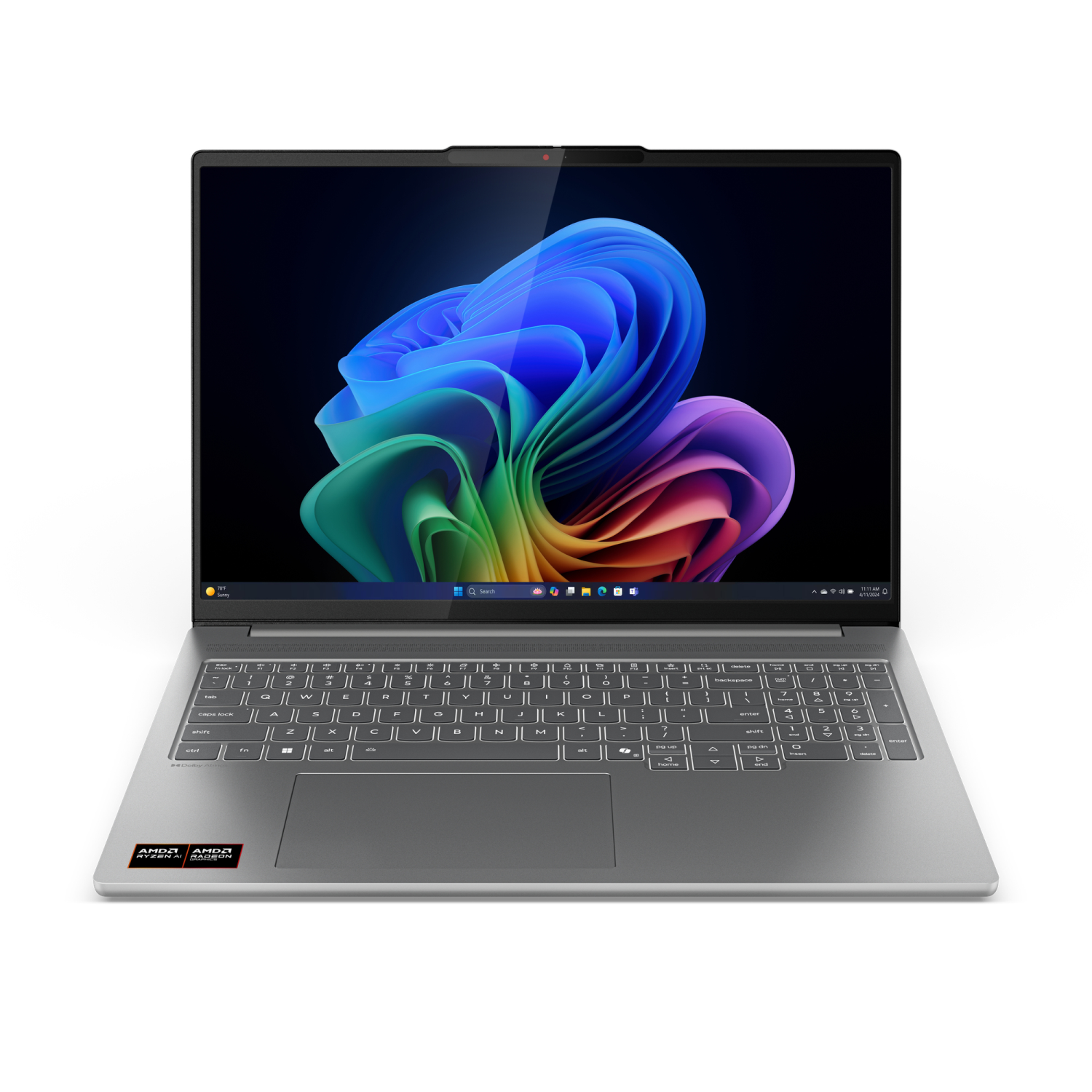 Lenovo IdeaPad Pro 5 16AKP10 Copilot+ PC AMD Ryzen™ AI 5 340 Laptop 40.6 cm (16") 2.8K 16 GB LPDDR5x-SDRAM 1 TB SSD NVIDIA® GeForce RTX™ 5050 Wi-Fi 7 (802.11be) Windows 11 Home English Grey