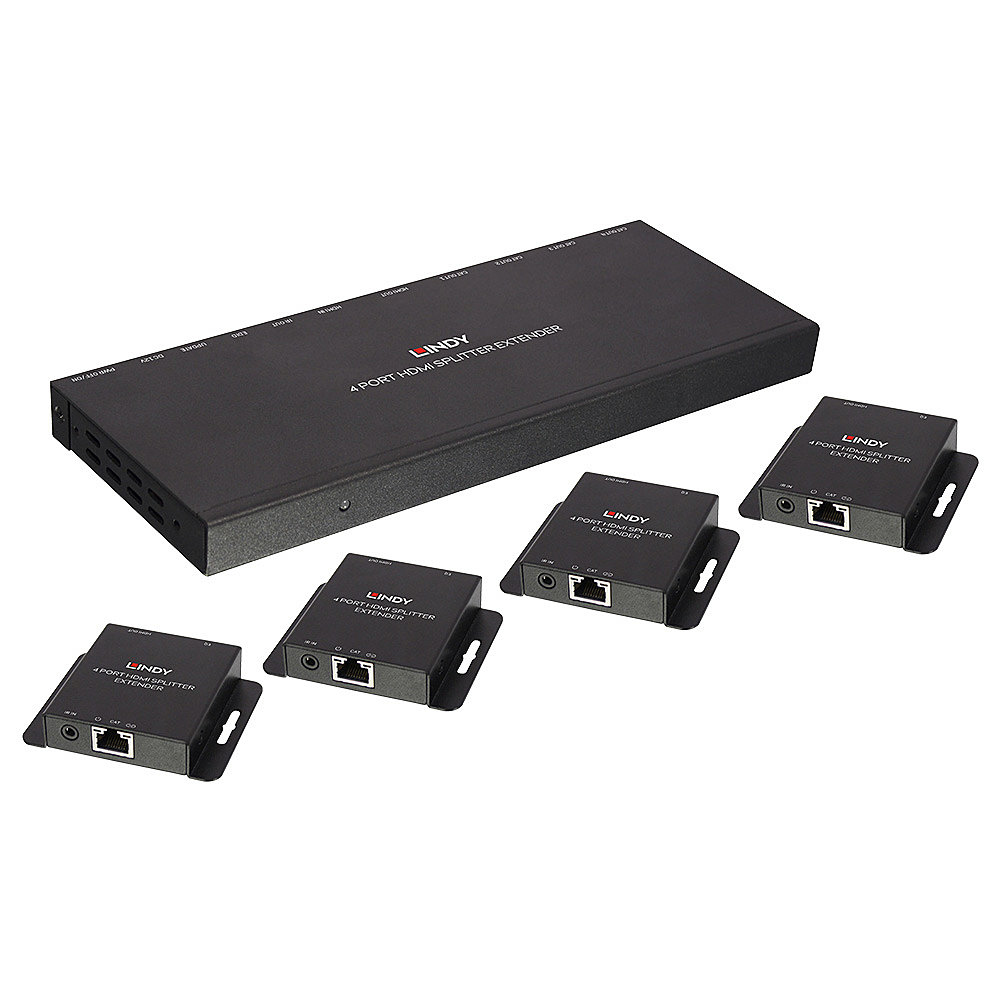 Lindy 4K30 KVM Extenders - Black