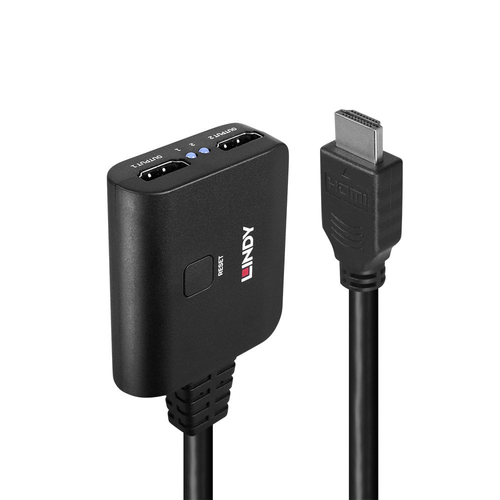 Lindy 4K60 Video Splitters - Black