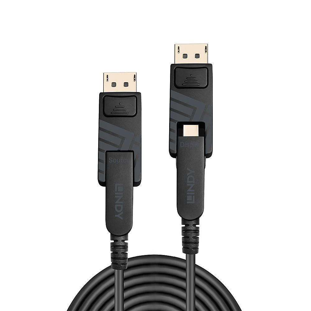 Lindy 100m DisplayPort Cables - Black