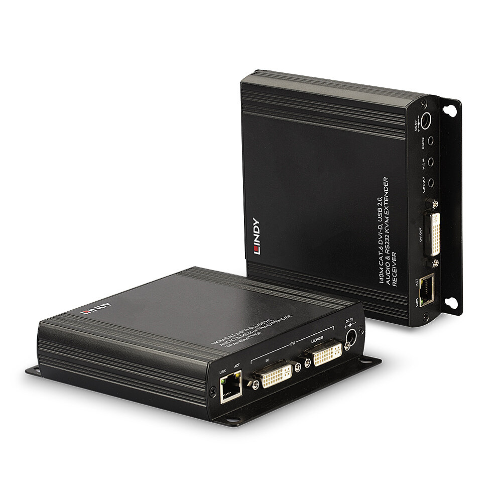 Lindy 140m KVM Extenders - Black
