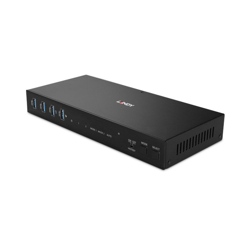 Lindy 4K60 KVM Switches - Black