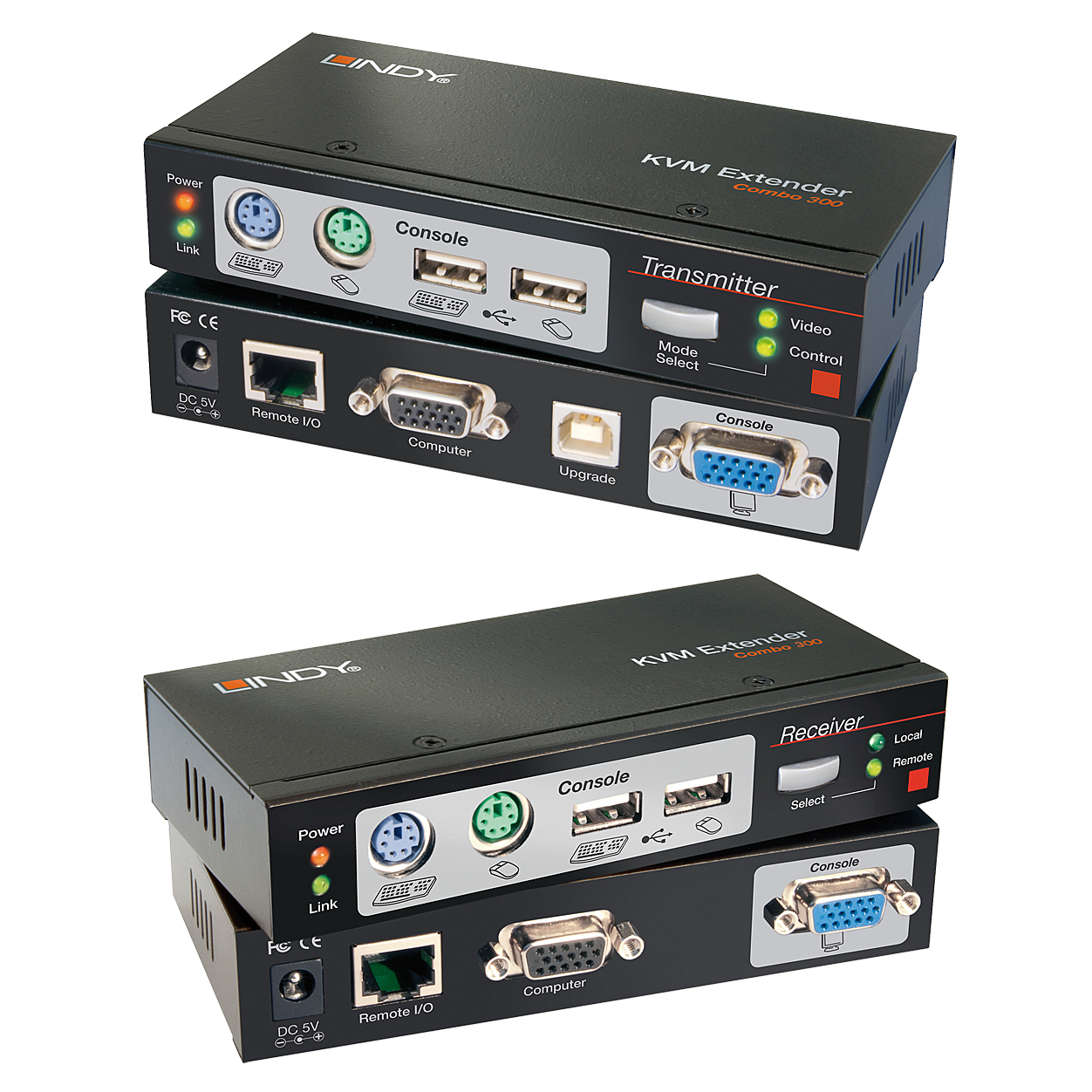 Lindy 300m KVM Switches - Black