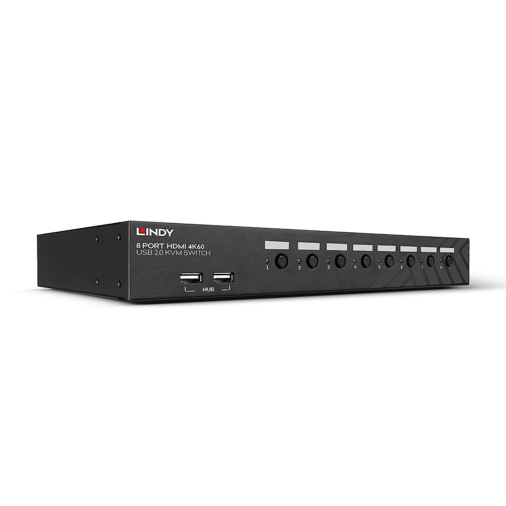 Lindy 4K60 KVM Switches - Black