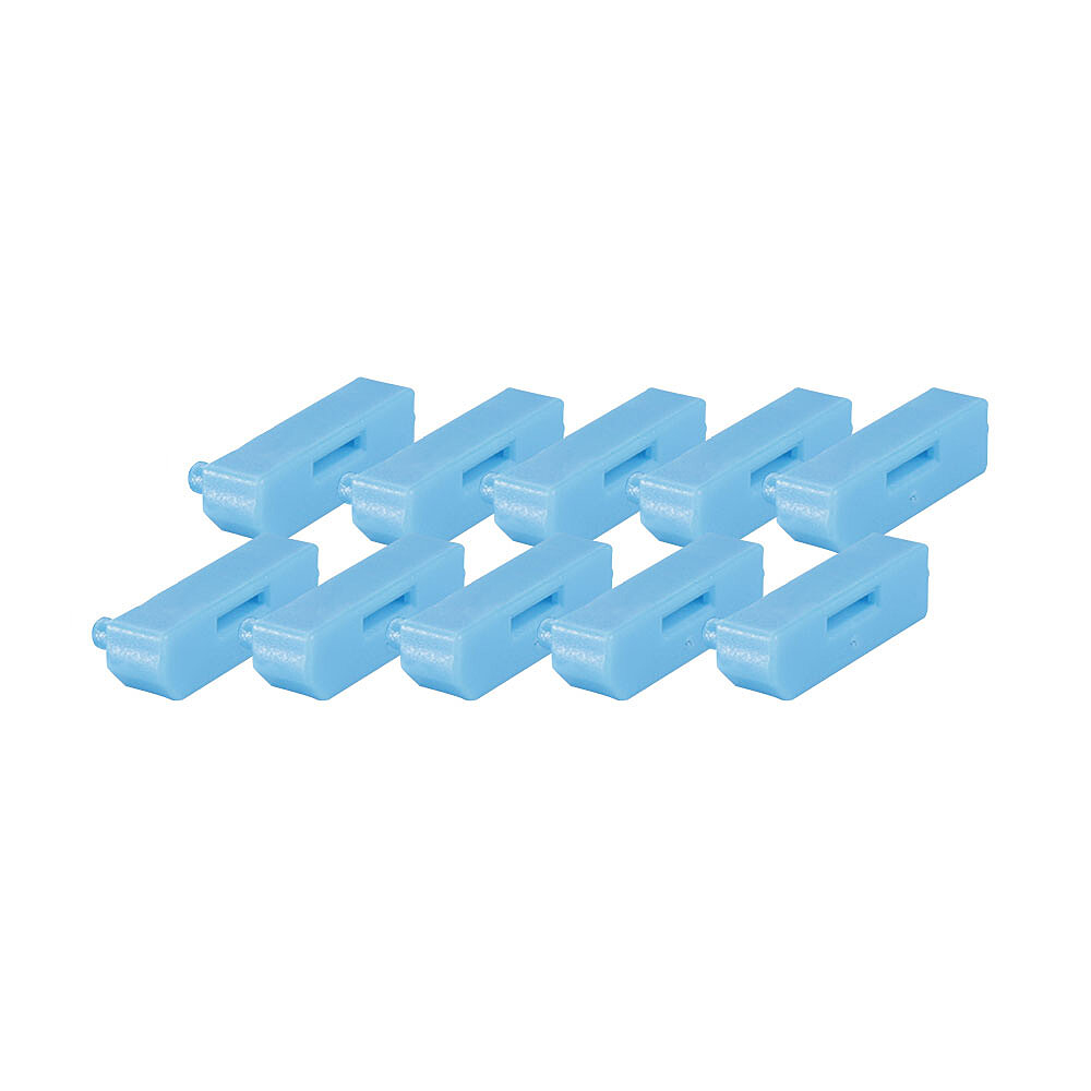 Lindy DisplayPort Blocker Extra Lock Pack, Blue (10x Locks)