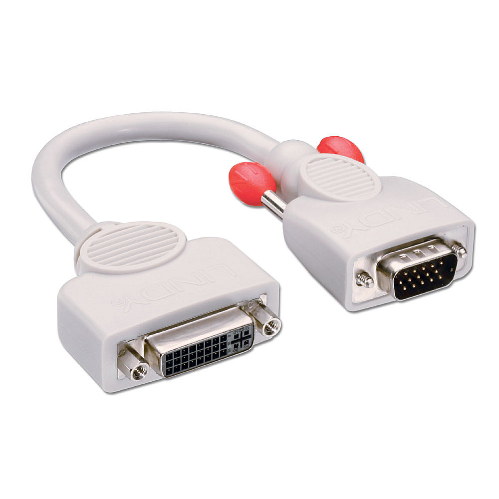 Lindy 0.2m DVI-I Female (Analogue) to VGA Male Adapter Cable