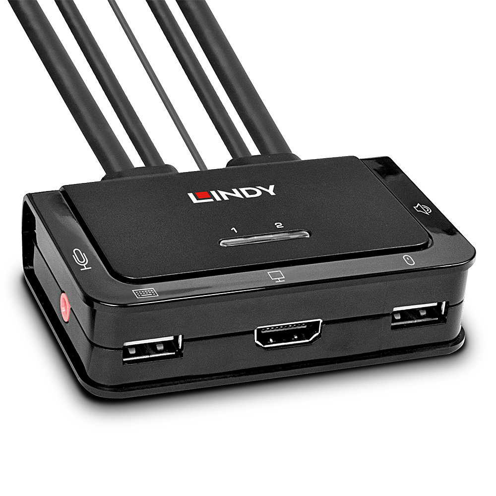 Lindy 4K30 KVM Switches - Black