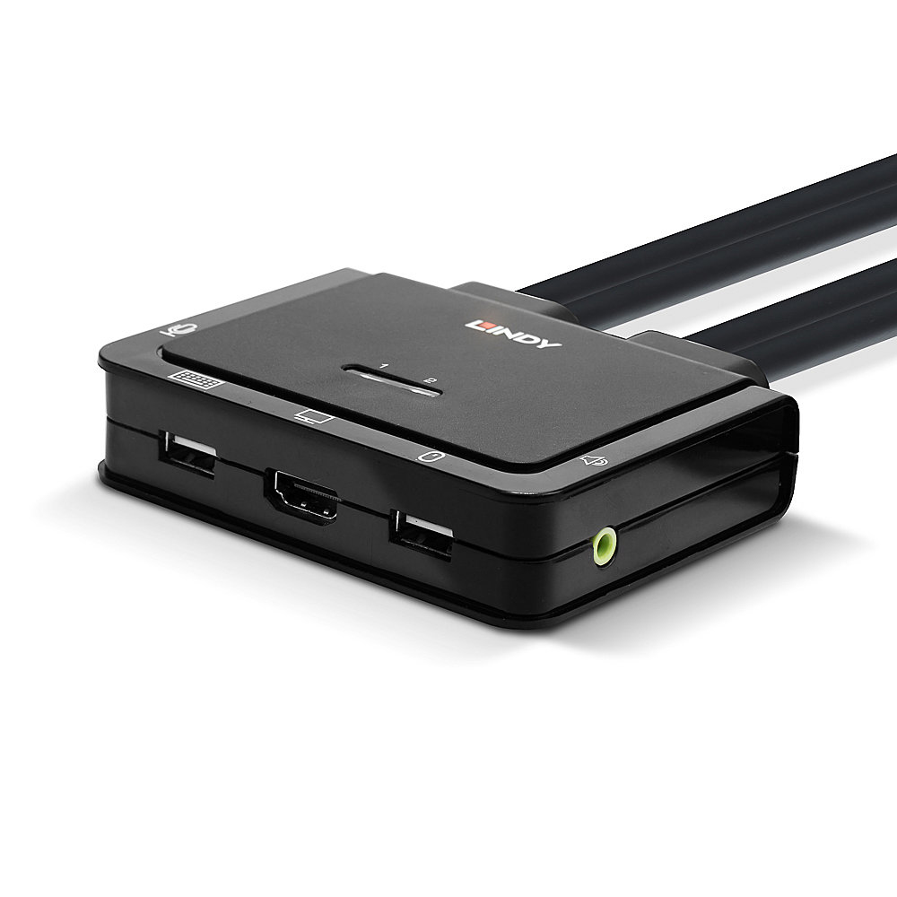 Lindy 4K60 KVM Switches - Black