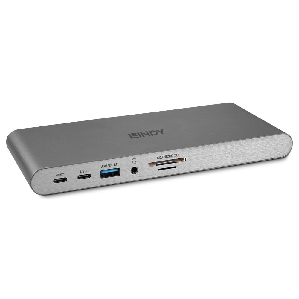 Lindy 100W Laptop Docks & Port Replicators - Silver