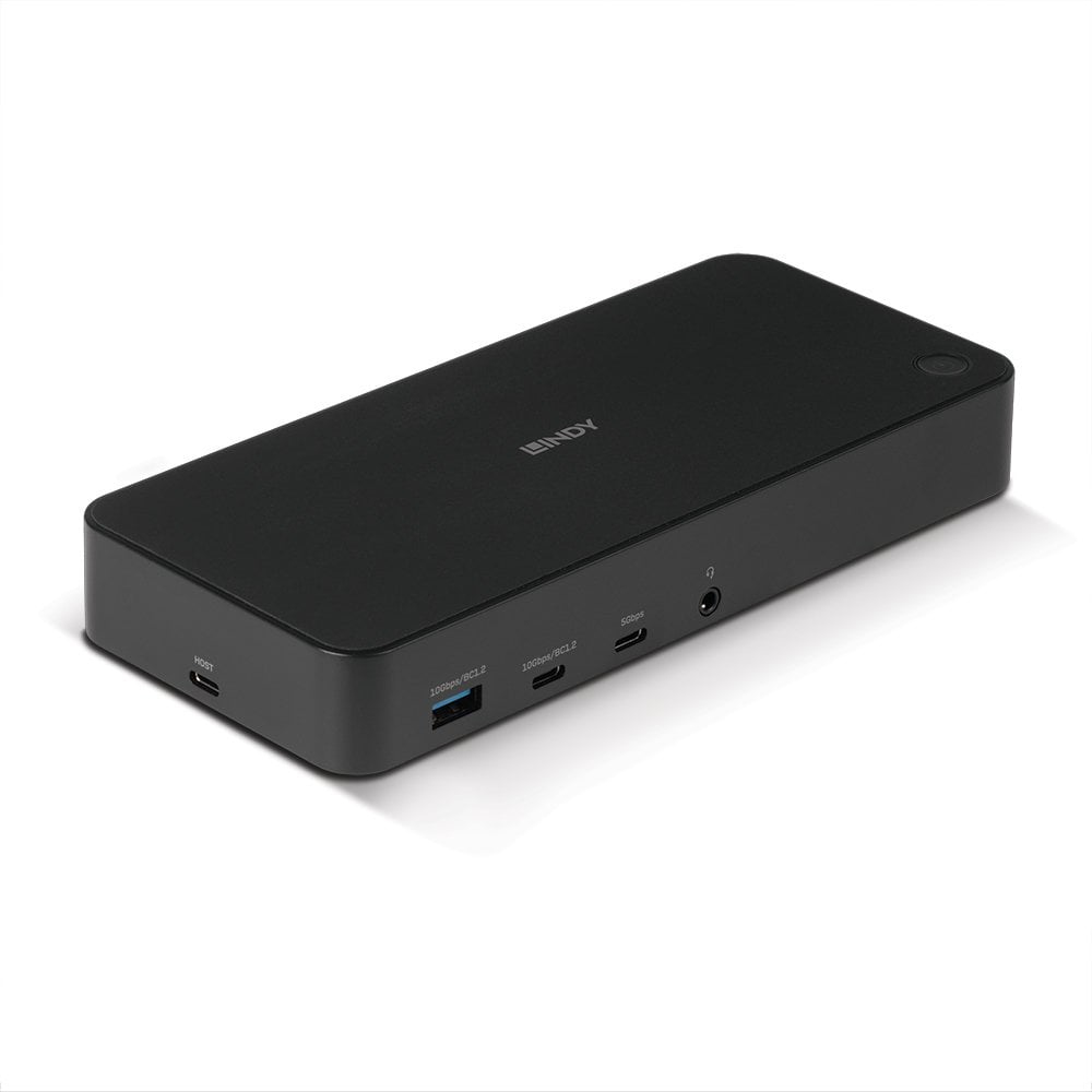 Lindy 2x4K Laptop Docks & Port Replicators - Black