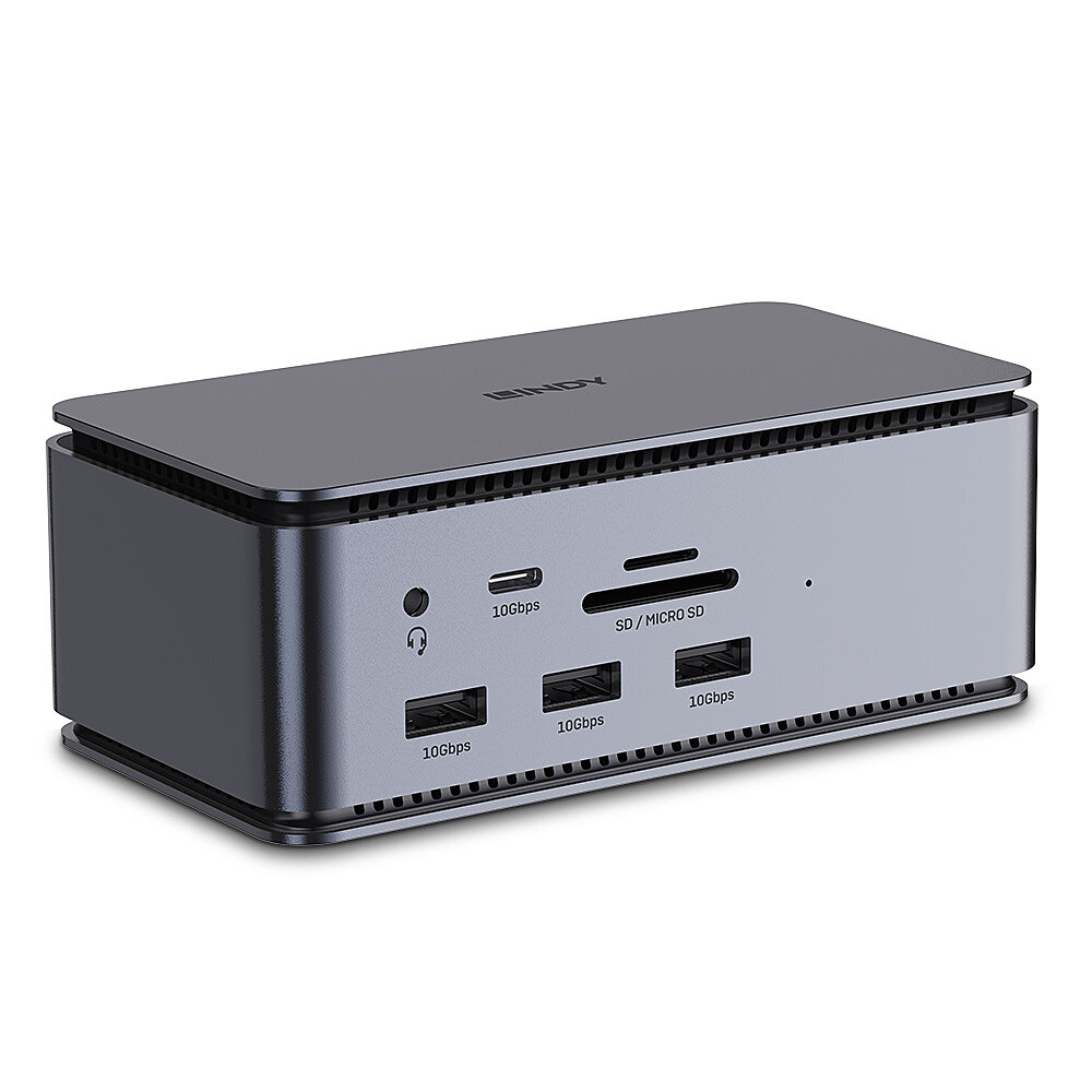 Lindy USB4 Laptop Docks & Port Replicators - Anthracite