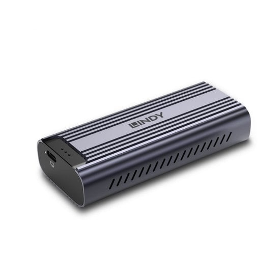 Lindy USB4 Storage Drive Enclosures - Grey