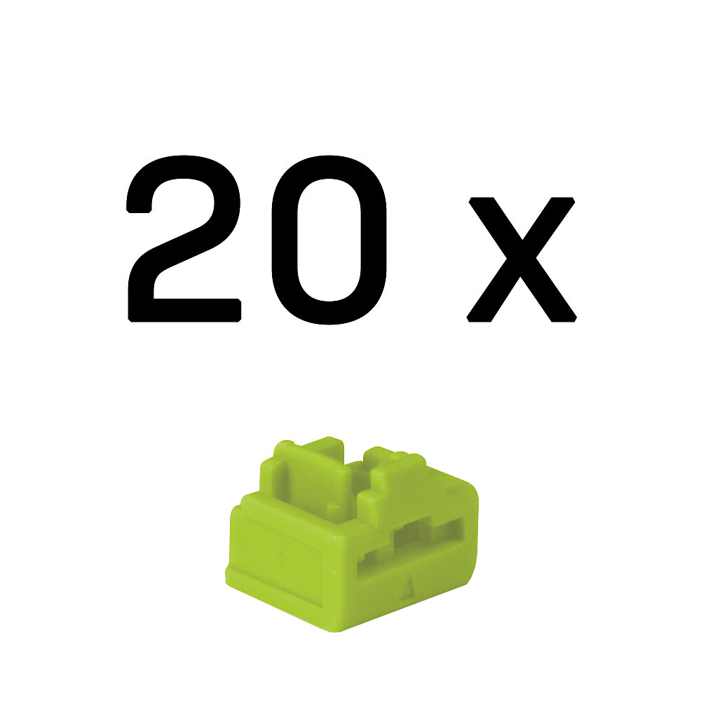 Lindy RJ45 Port Blockers - Green