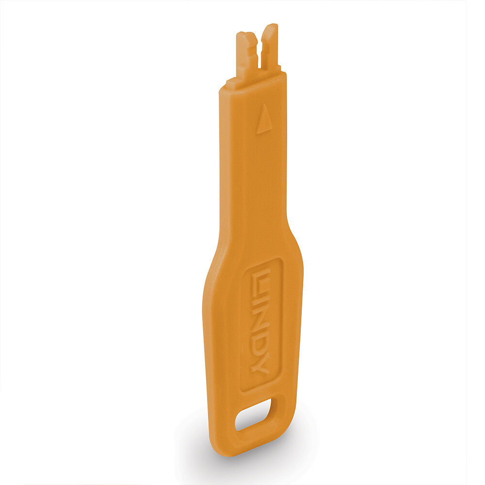 Lindy RJ45 Port Blockers - Orange