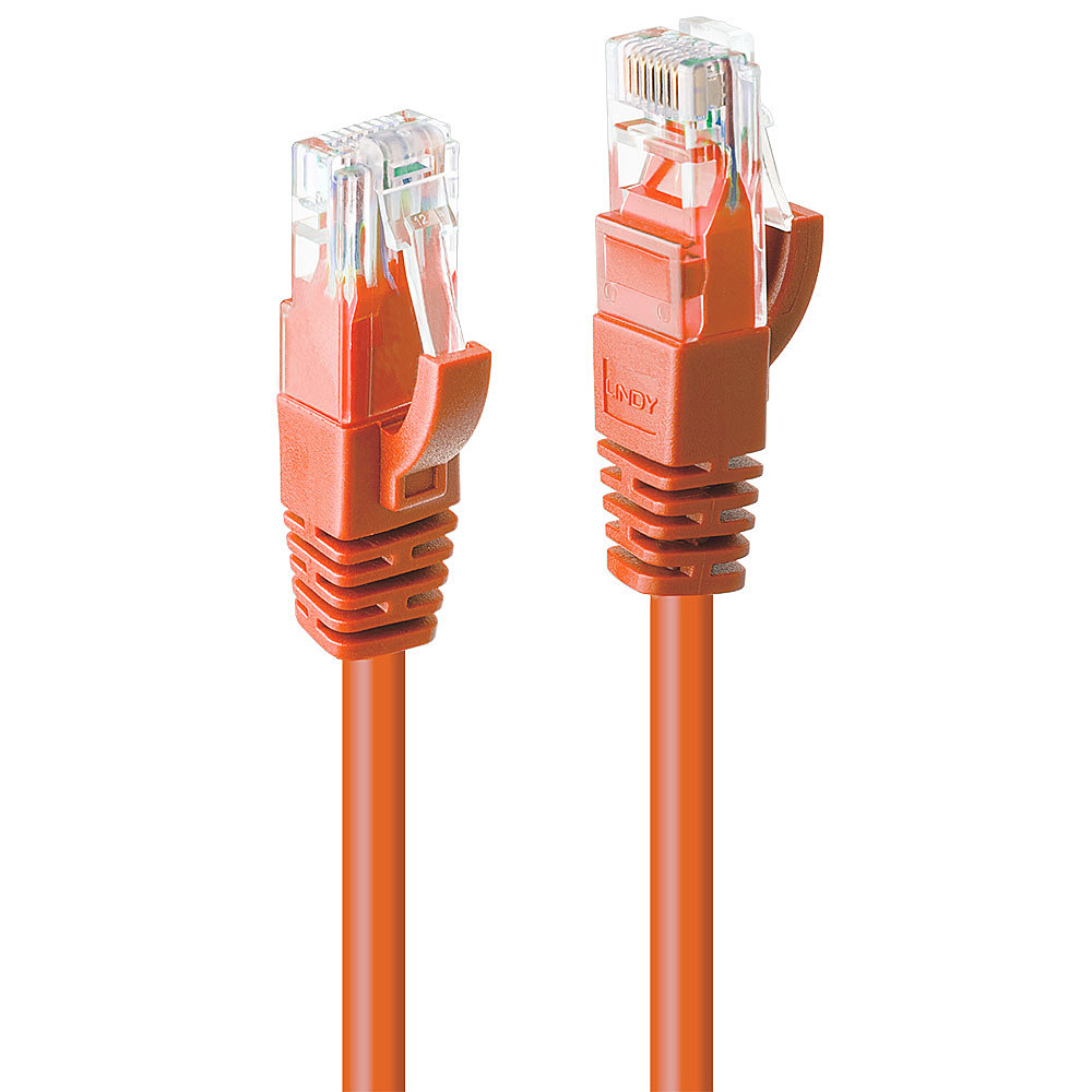 Lindy 7.5m Cat.6 U/UTP Network Cable, Orange