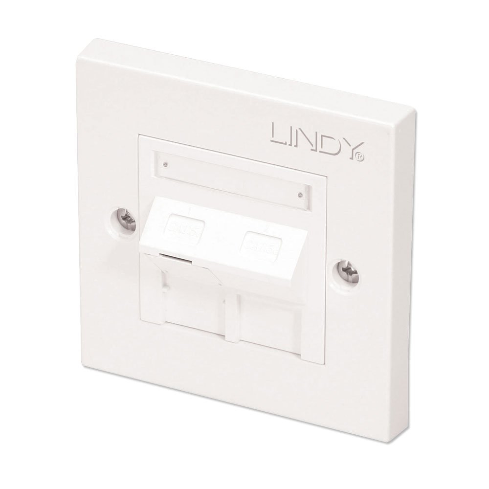 Lindy CAT5e Wall Plates & Switch Covers - White